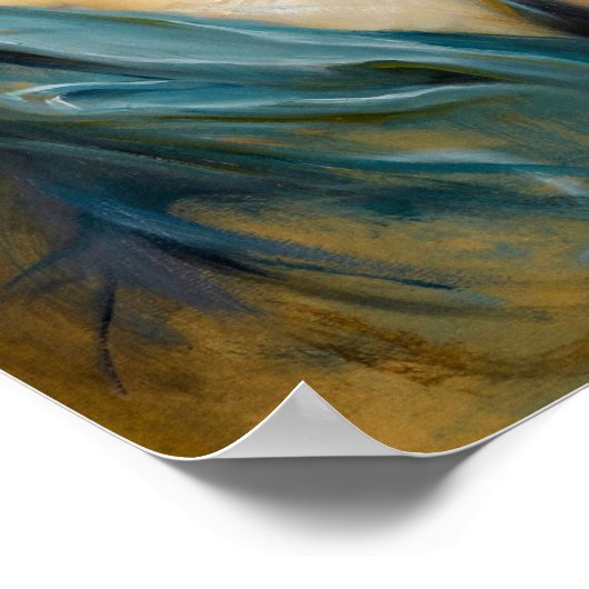 Frau William Burden, Poster (Ecke)