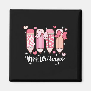 Frau Williams Lehrerin Valentins Bleistift Magnet