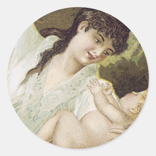 Frau Winslow's Beruhigungssirup, für Kinder Runder Aufkleber (Vorderseite)