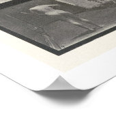 Frau wirft einen Eimer Wasser, Platte 401 aus ' Poster (Ecke)