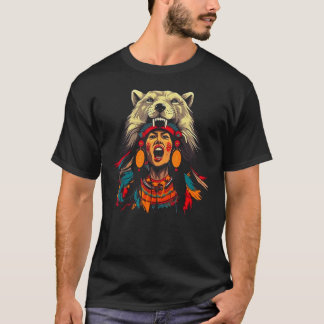 Frau Wolf leitet Indianerverbindung zur Natu T-Shirt