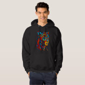 Frau Wolfskopf Native American Creative Hoodie (Vorne ganz)