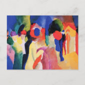 Frau Yellow Jacket August Macke Postcard Postkarte (Vorderseite)