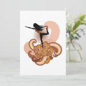 Frau Yoga Einladung (Stehend Vorderseite)