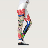 Frau Zombie Halloween Leggings (Rechts)