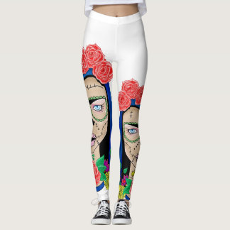 Frau Zombie Halloween Leggings