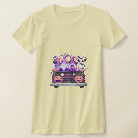 Frau zu Halloween Gnomes Lieferwagen Truck T - Shi T-Shirt (Ablage )