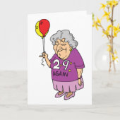 Frau zum 29. Geburtstag Karte (Gelbe Blume)