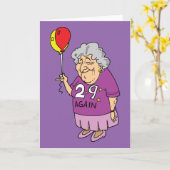Frau zum 29. Geburtstag Karte (Gelbe Blume)