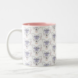 Frau Zweifarbige Tasse