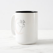 Frau Zweifarbige Tasse (Vorderseite Links)
