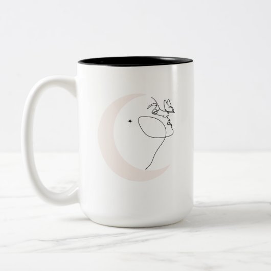 Frau Zweifarbige Tasse (Links)