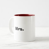 Frau Zweifarbige Tasse (Vorderseite Links)