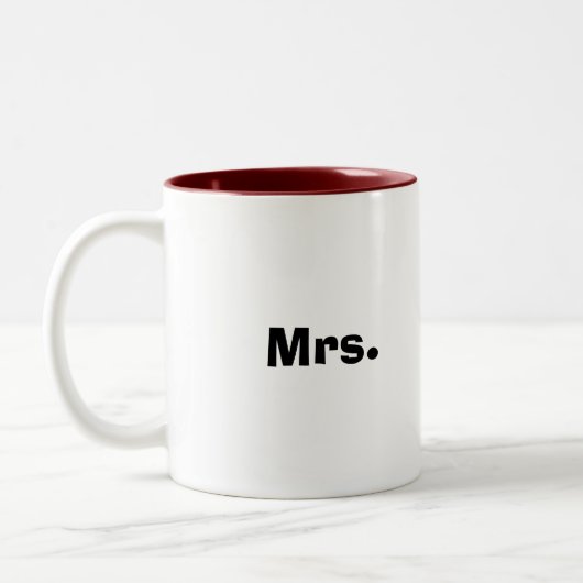 Frau Zweifarbige Tasse (Links)