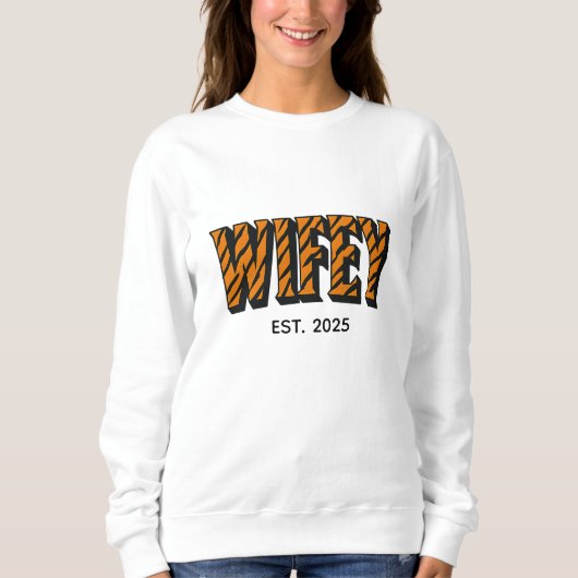 Frauchen Kühn Tiger Druck Sweatshirt (Vorderseite)
