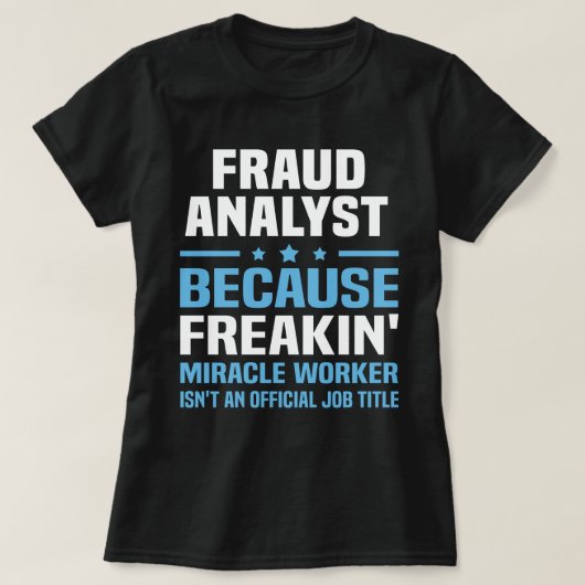 Fraud Analyst T-Shirt (Design vorne)