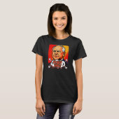 Fraud King Tim Walz Pop Art T-Shirt (Vorne ganz)
