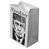 Fraudster Gift Bag Mittlere Geschenktüte (Rückseite Schrägansicht)