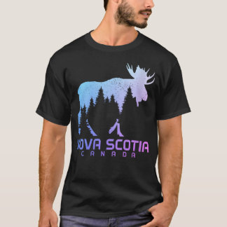 Frauen39S Nova Scotia Kanada Vintage Elch T-Shirt