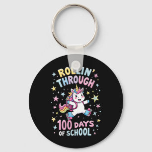 Frauen 100 Tage Schulmädchen Lehrerin 100. Tag Schlüsselanhänger