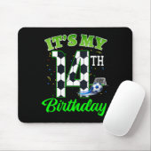Frauen 14. Geburtstag Fußball Junge Mädchen Kinder Mousepad (Mit Mouse)