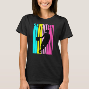 Frauen 17. Basketball Geburtstag Retro 17 Te T-Shirt