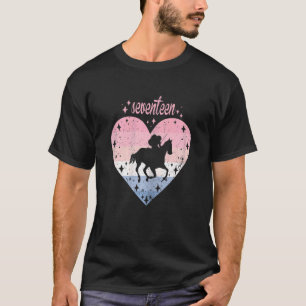 Frauen 17 Jahre Altes Niedliches Pferd Reiten Gebu T-Shirt