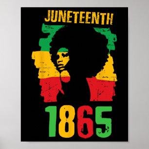 Frauen 1865 feiern Afrikanischer Tag der Freiheit  Poster
