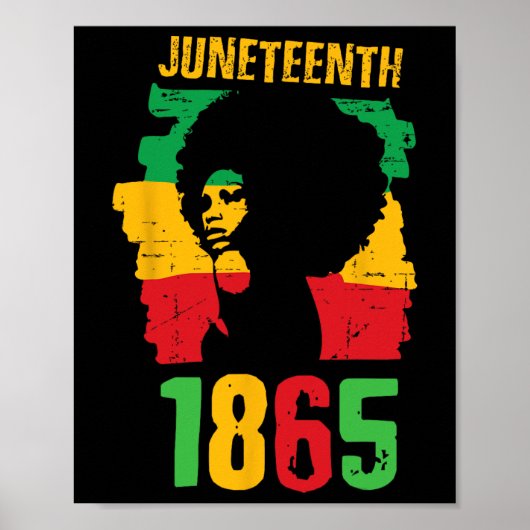 Frauen 1865 feiern Afrikanischer Tag der Freiheit  Poster (Vorne)