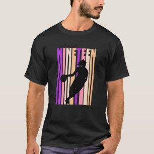 Frauen 19. Basketball Geburtstag Frauen Retro 19 N T-Shirt