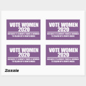 FRAUEN 2020 RECHTECKIGER AUFKLEBER (Blatt)