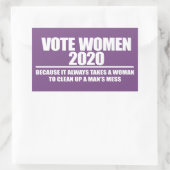 FRAUEN 2020 RECHTECKIGER AUFKLEBER (Tasche)