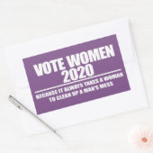 FRAUEN 2020 RECHTECKIGER AUFKLEBER (Umschlag)