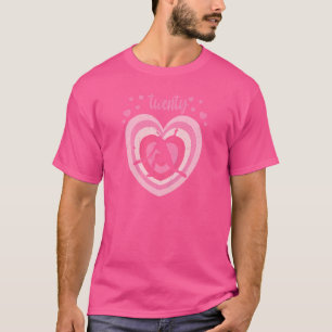 Frauen 20 Jahre Altes Niedliches Tennis Geburtstag T-Shirt