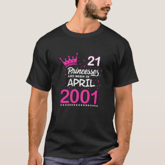 Frauen 21. Geburtstag T-Shirt Rosa Prinzessinnen s