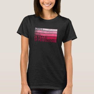 Frauen 24 Jahre alter Tag Geboren 1999 Mädchen 24. T-Shirt