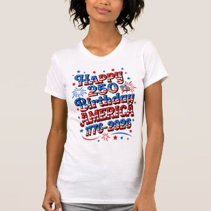 Frauen 250. Jahrestag Amerika T-Shirt