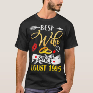 Frauen 25. Hochzeitstag ist die beste Ehefrau seit T-Shirt