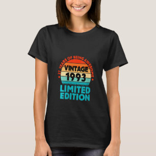 Frauen 27 Jahre Vintag 1993 27. Geburtstag T-Shirt