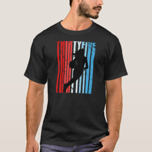 Frauen 35. Basketball Geburtstag Frauen Retro Vint T-Shirt