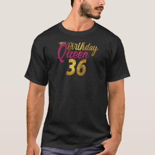Frauen 36 Jahre alt 1986 36. Geburtstagskönigin Di T-Shirt