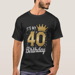 Frauen 40. Geburtstagskugel Königin von 40 Jahren T-Shirt