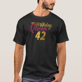 Frauen 42 Jahre alt 1980 42. Geburtstagskönigin Di T-Shirt