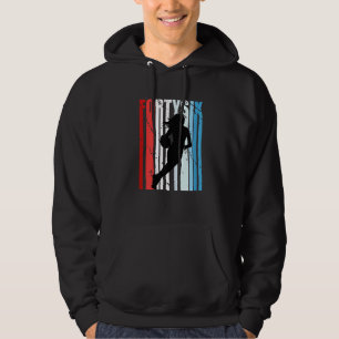 Frauen 46. Basketball Geburtstag Frauen Retro Vint Hoodie