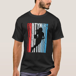 Frauen 49. Basketball Geburtstag Frauen Retro Vint T-Shirt