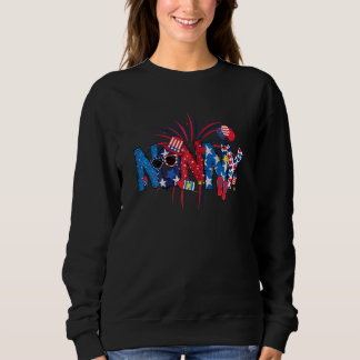 Frauen 4. Juli Kindermädchen Kindermädchen Feuerwe Sweatshirt