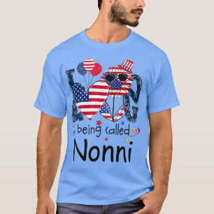 Frauen 4. Juli Liebe Nonni Sunflow genannt T-Shirt
