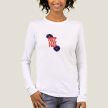 Frauen 4. Juli Patriotisches T-Shirt USA-Flagge Fr
