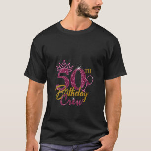 Frauen 50. Crew Geburtstag / Neck T-Shirt