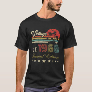 Frauen 55. Geburtstag geboren 1968 Vintage limitie T-Shirt